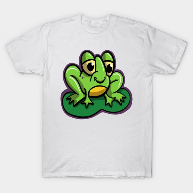 Happy Lil Frog T-Shirt by Bobomatic